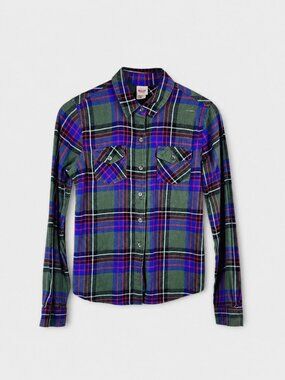 Late 2000' s Women's Mossimo Flannel Long Sleeve Shirt